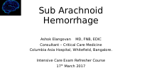 Sub Arachnoid Hemorrhage.pptx